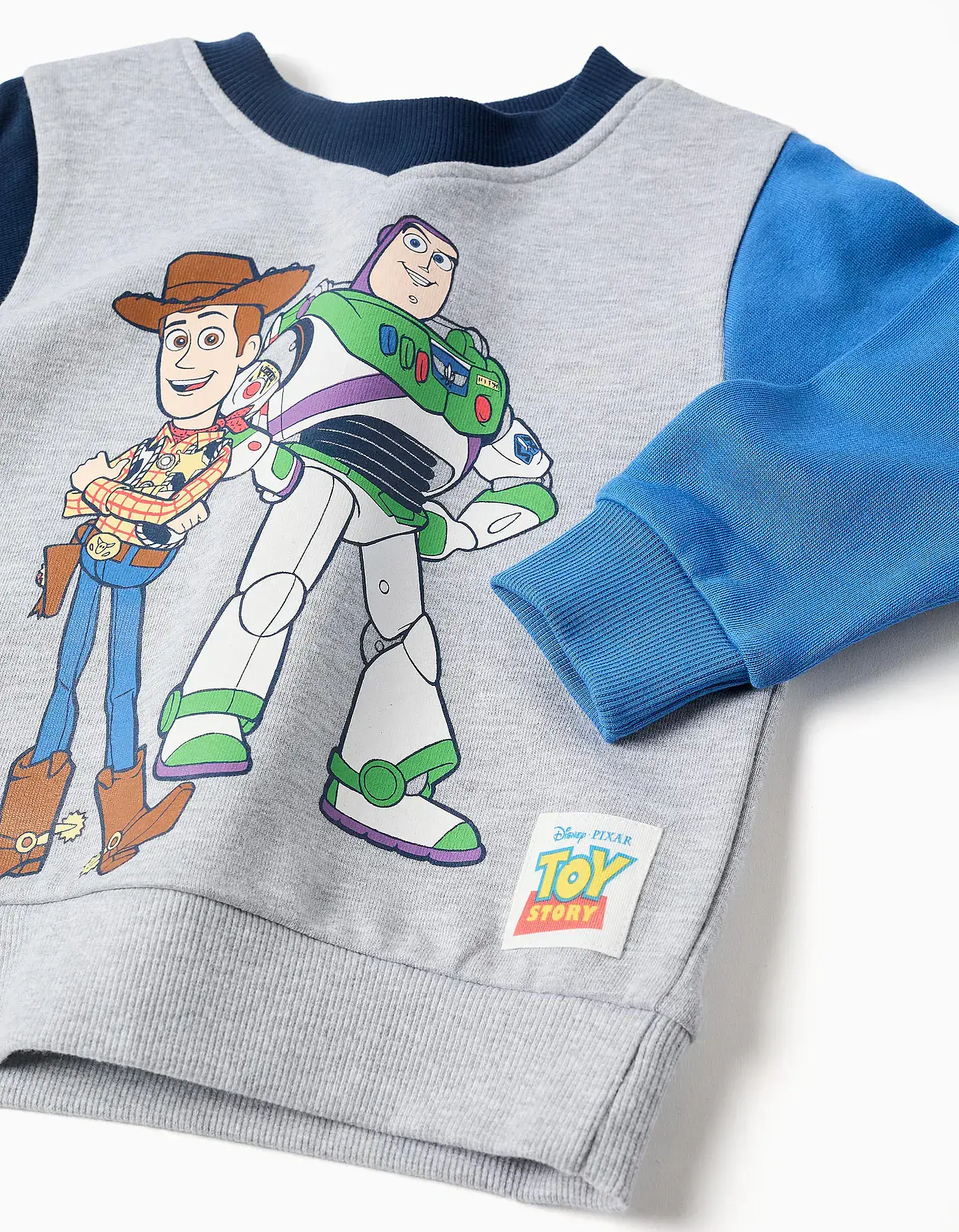 Fato de treino de algodão Toy Story para bebé e menino, azul/cinza 3