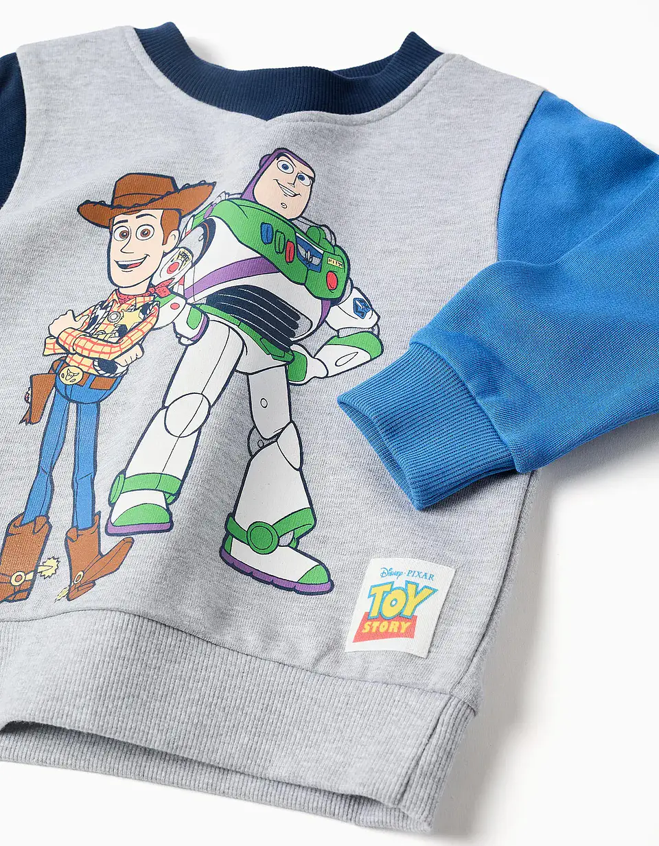 Fato de treino de algodão Toy Story para bebé e menino, azul/cinza 3