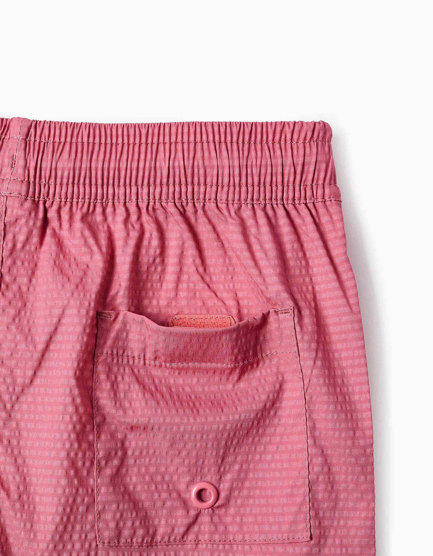 Calções de banho com cordão e bolso para menino, rosa-escuro 3