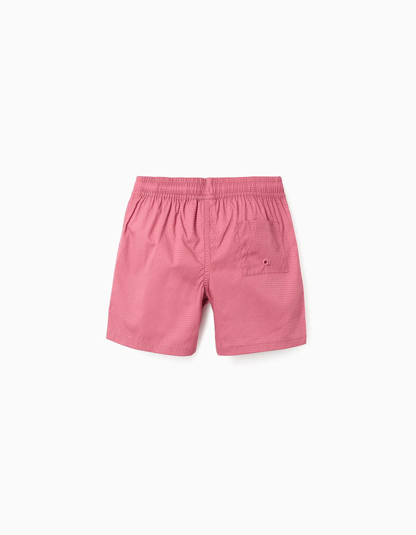Calções de banho com cordão e bolso para menino, rosa-escuro 2