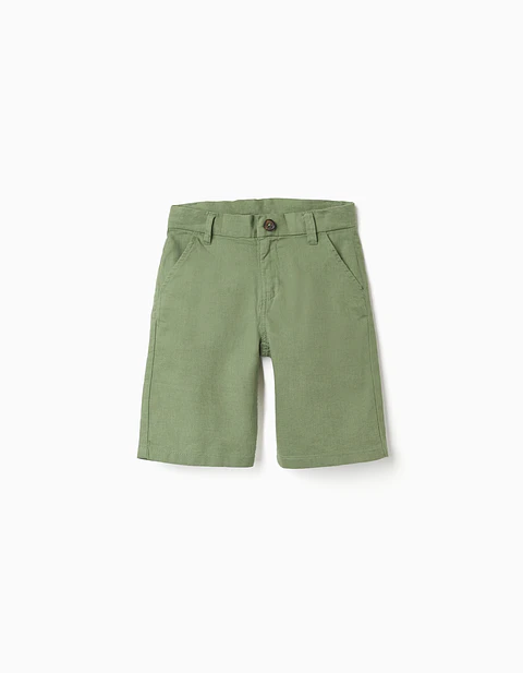 SHORTS LINEN Verde