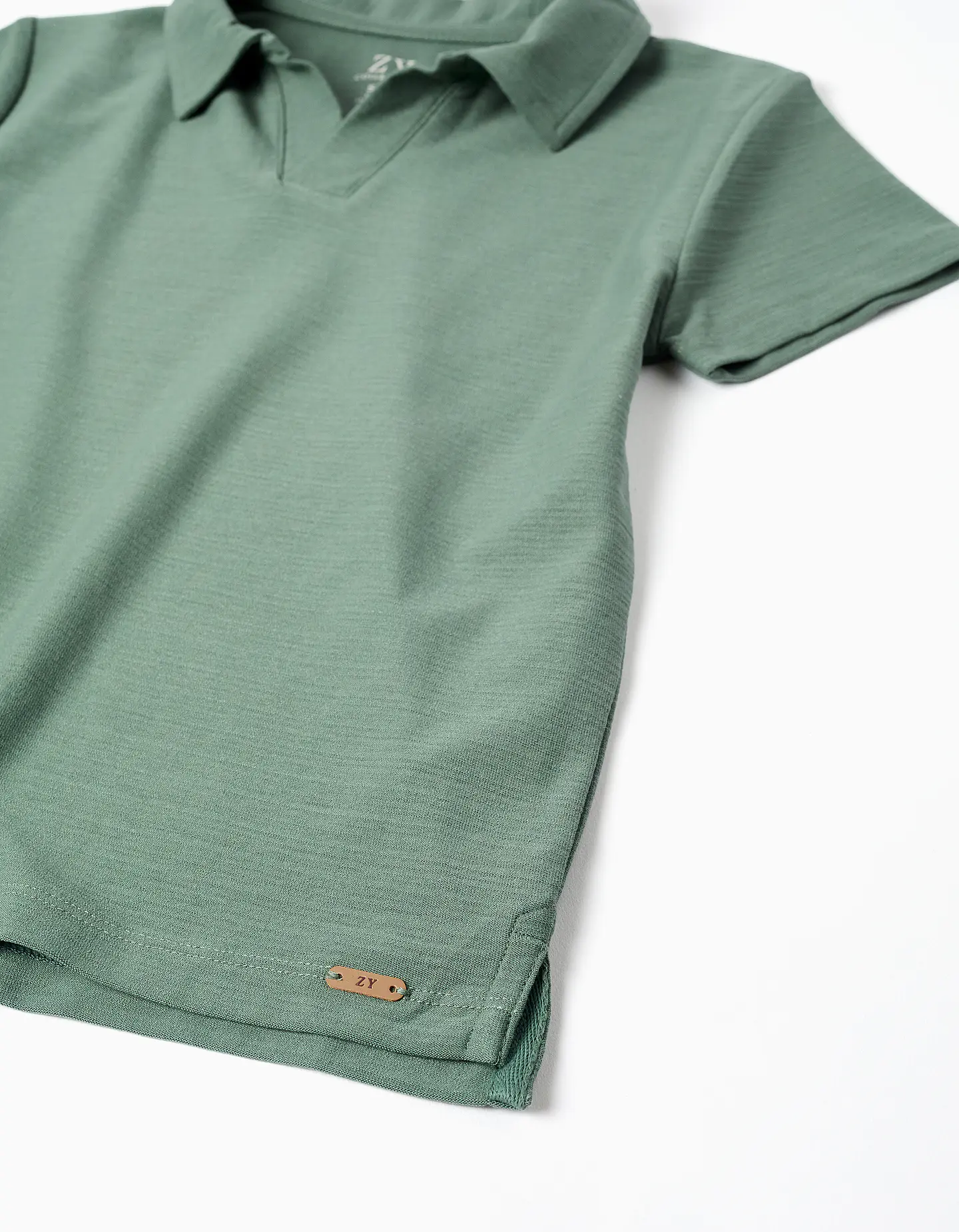 SS SHIRT JACQUARD Verde Escuro 3