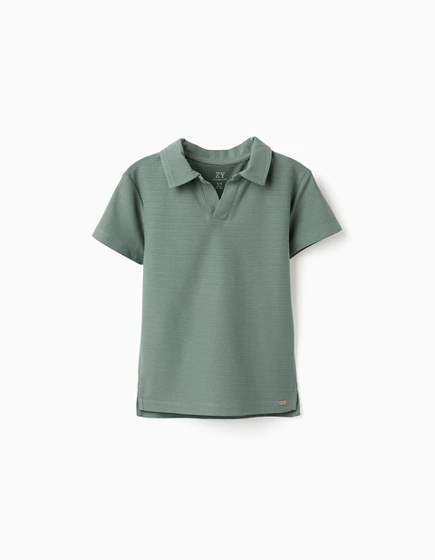SS SHIRT JACQUARD Verde Escuro