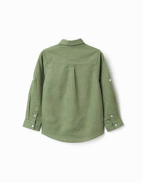 LS SHIRT LINEN Verde