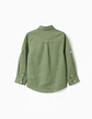 LS SHIRT LINEN Verde - Thumbnail 2