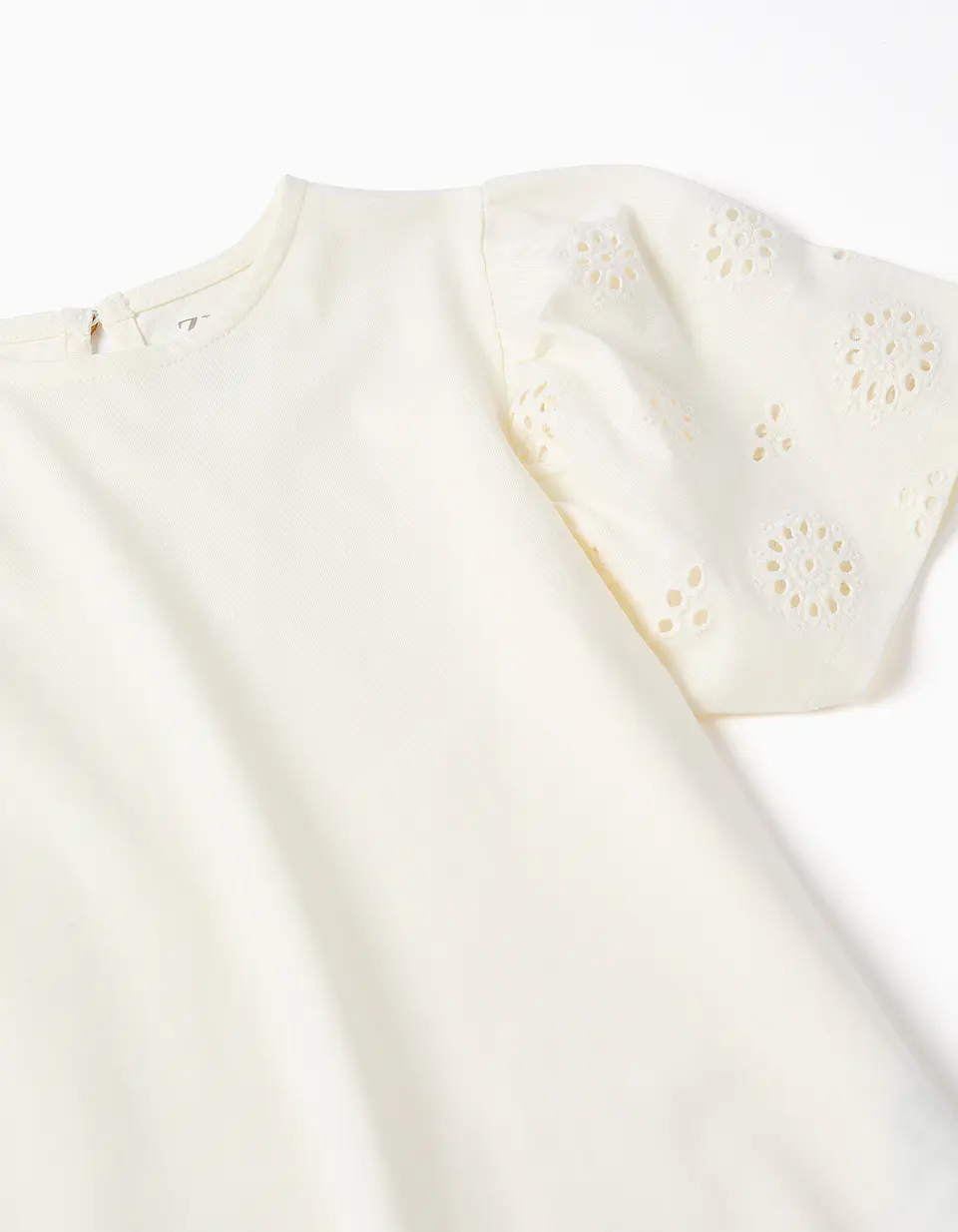 SS TSHIRT EMBROIDERY Bege 3
