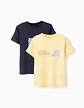 Pack 2 SS TSHIRT JERSEY Amarelo - Thumbnail 1