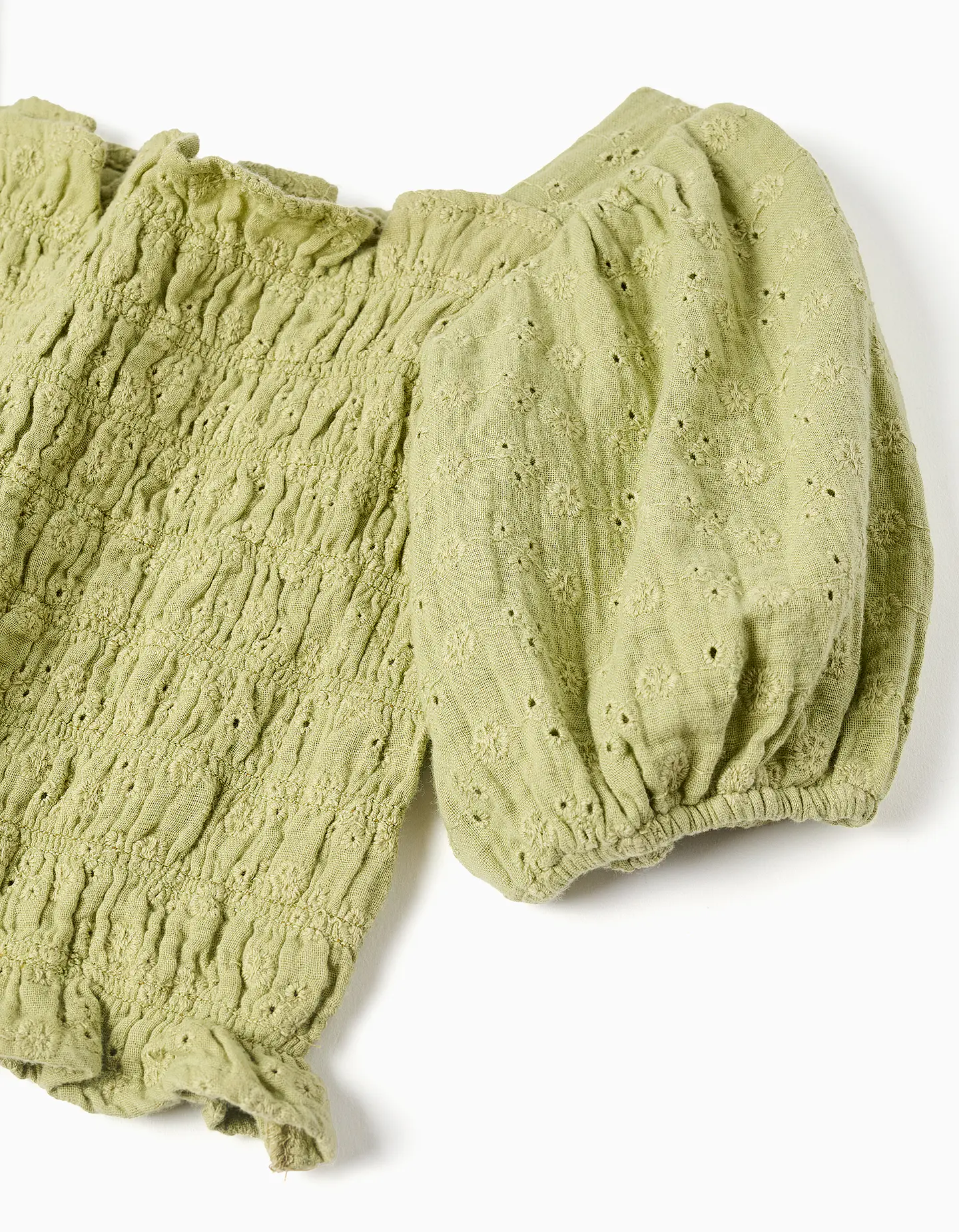 SS TOP EMBROIDERY Verde 3