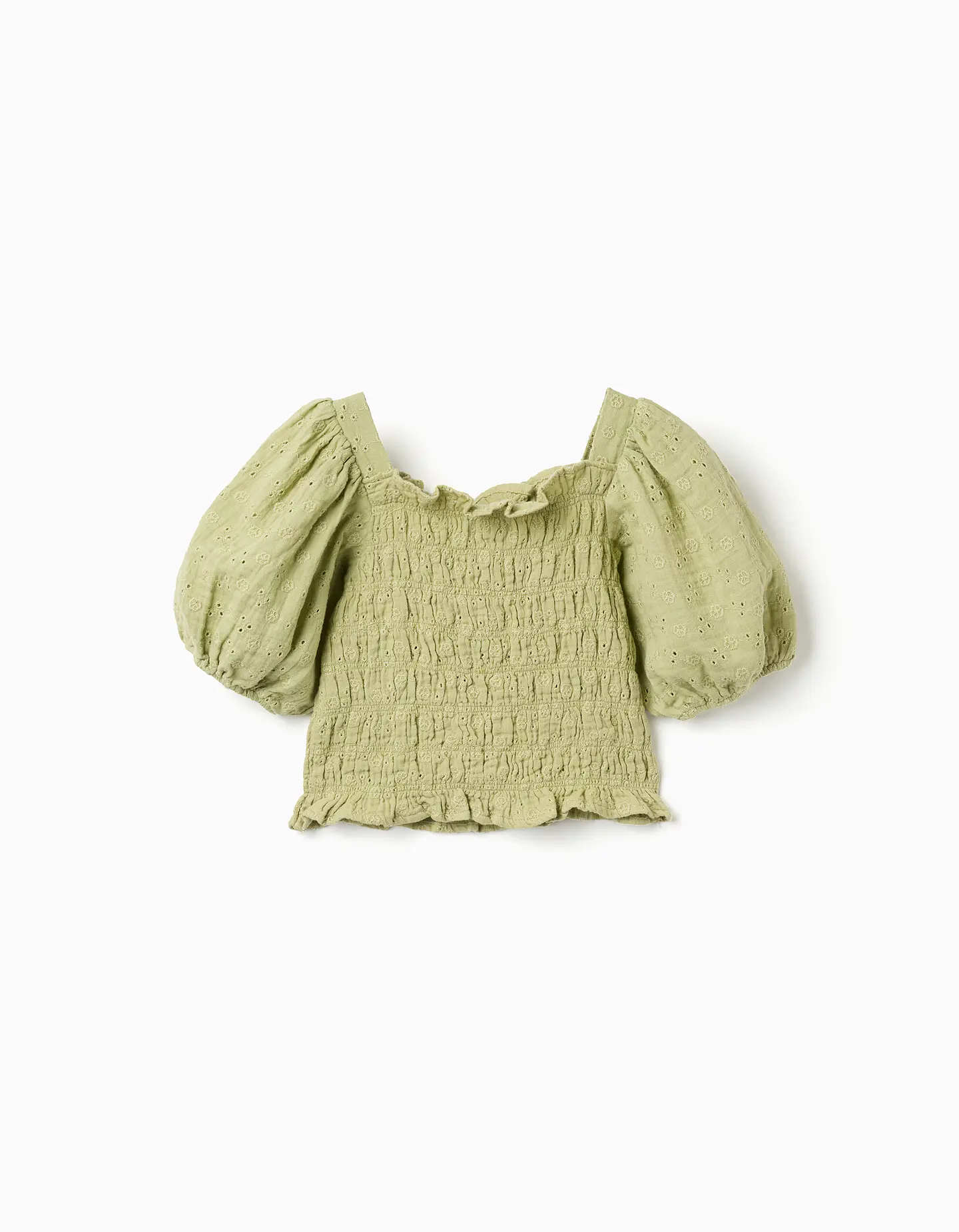 SS TOP EMBROIDERY Verde 2