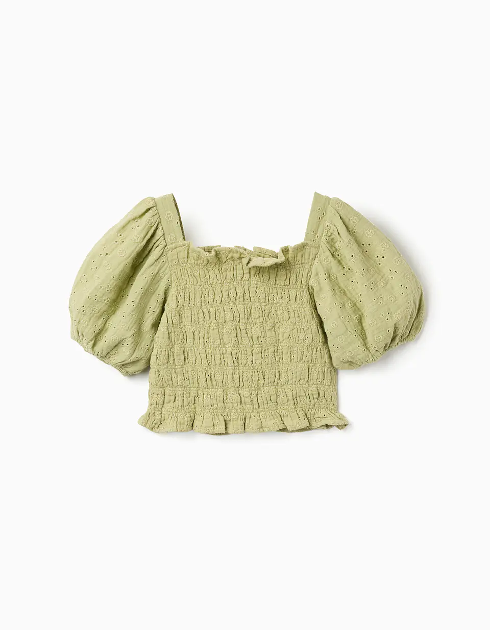 SS TOP EMBROIDERY Verde 1