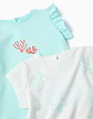 Pack 2 TSHIRT SS JERSEY Azul/Branco - Thumbnail 2