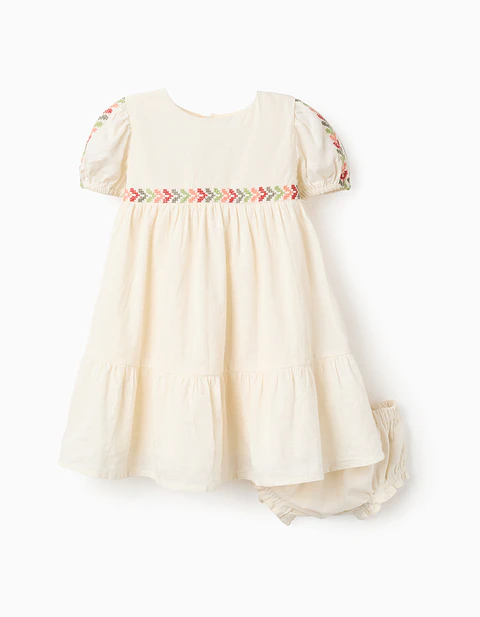 SS DRESS SLUB COTTON Bege
