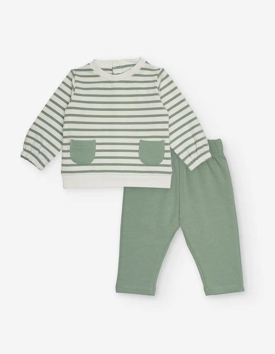 JOGGING SET FLEECE Verde 1