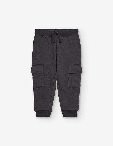 PANTS FLEECE CARGO Cinza