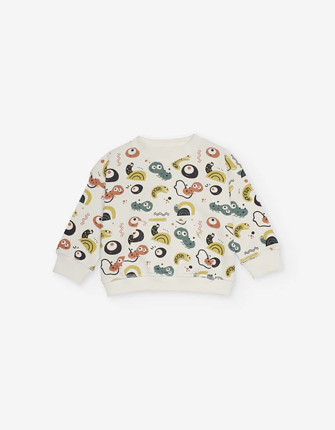 SWEATER FLEECE AOP Branca