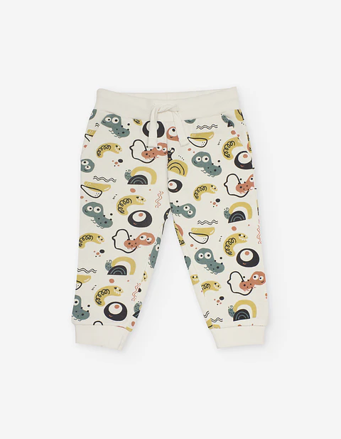 PANTS FLEECE AOP Branca