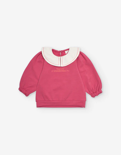 SWATER FLEECE DARK Rosa