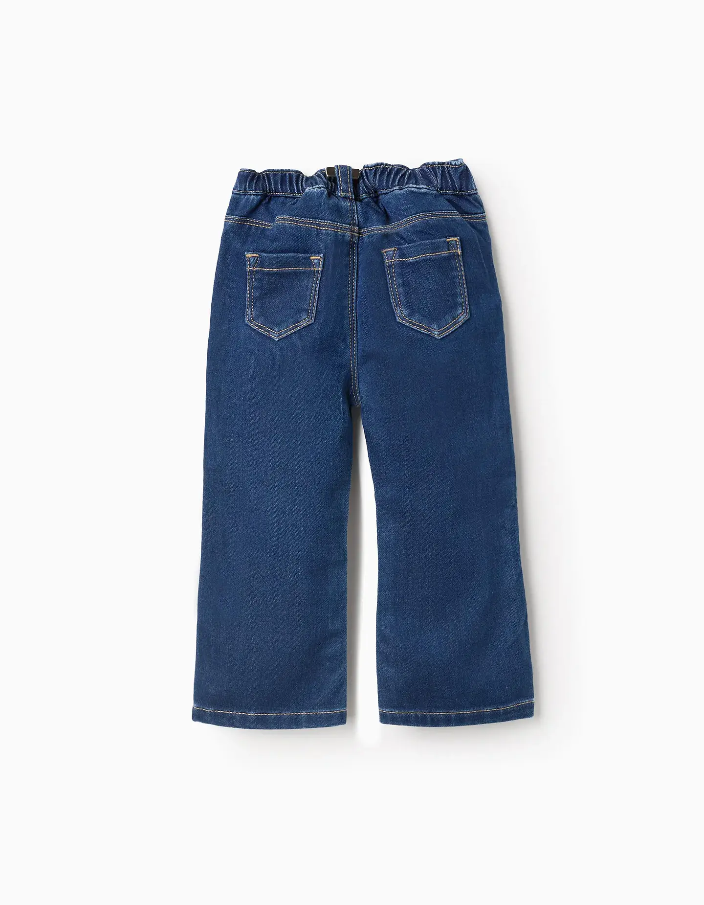 Calças de Ganga Flare em Comfort Denim para Bebé Menina, Azul 2