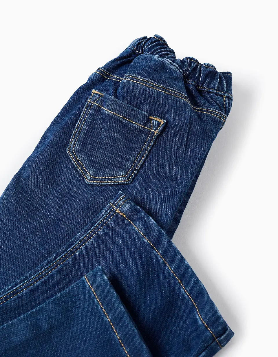 Calças de Ganga Flare em Comfort Denim para Bebé Menina, Azul 4