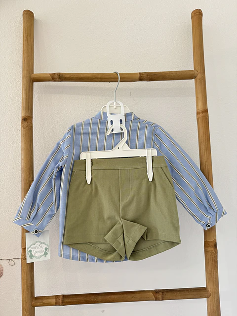 CONJUNTO BEBE PANTALON CORTO "Familia Lauren"