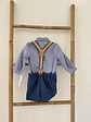 CONJUNTO BEBE PANTALON CORTO CON TIRANTES 