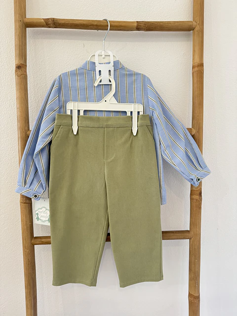 CONJUNTO BEBE PANTALON LARGO "Familia Lauren"