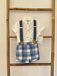 CONJUNTO BEBE MANGA CORTA CON TIRANTES 