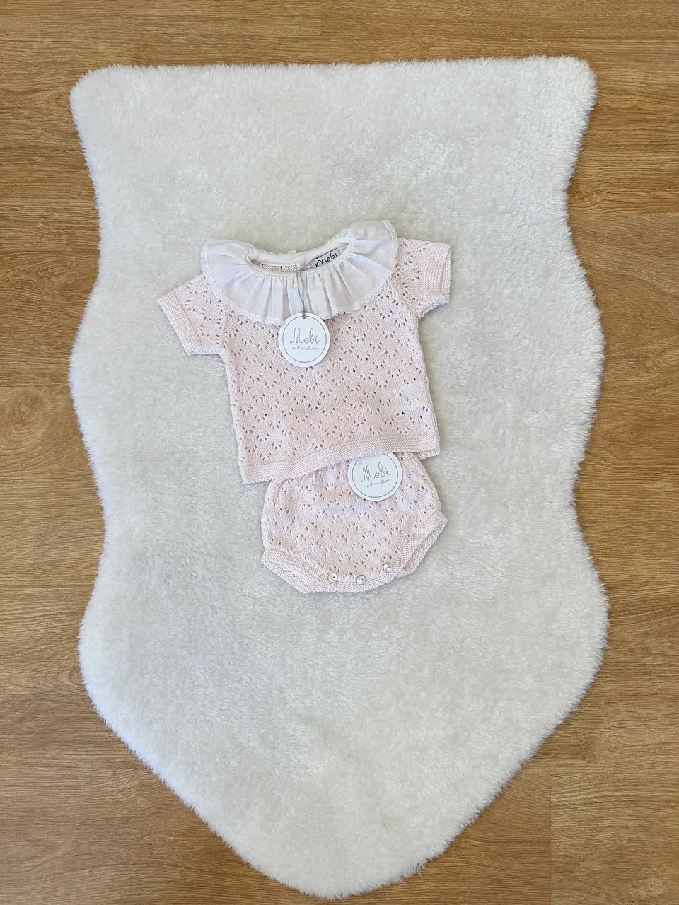 Conjunto rosa com tapa fralda 1