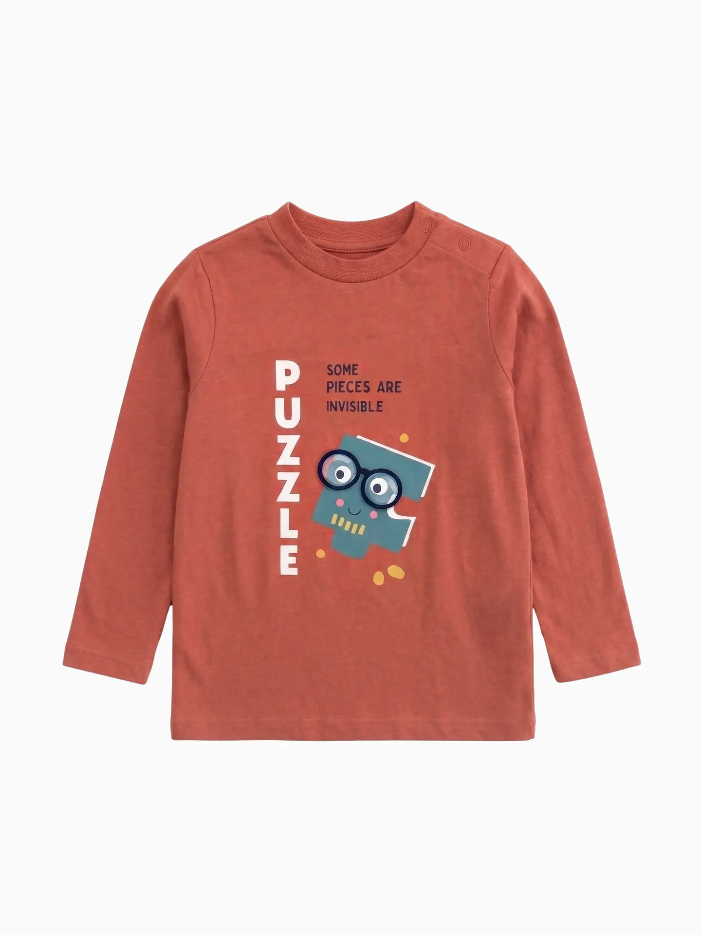 T-Shirt de Manga Comprida – Castanho 1