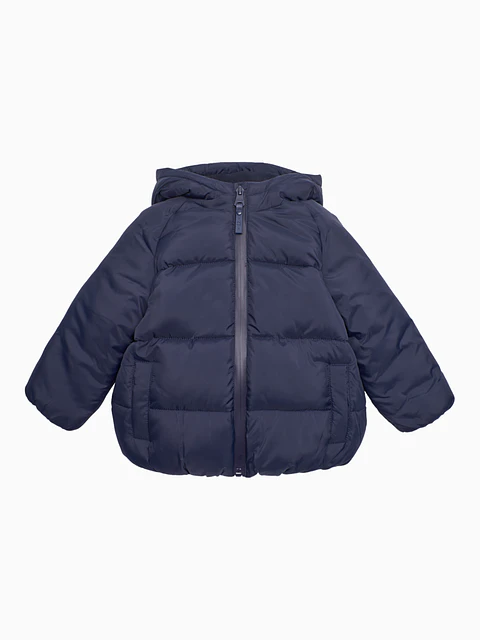 Casaco Puffer Azul Escuro