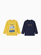 Pack 2 LS T-Shirt Jersey - Thumbnail 1