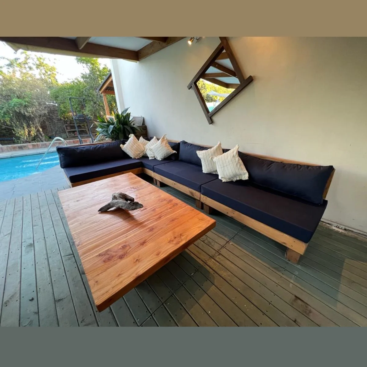 Set Seccional de Terraza Lacio 4 Piezas