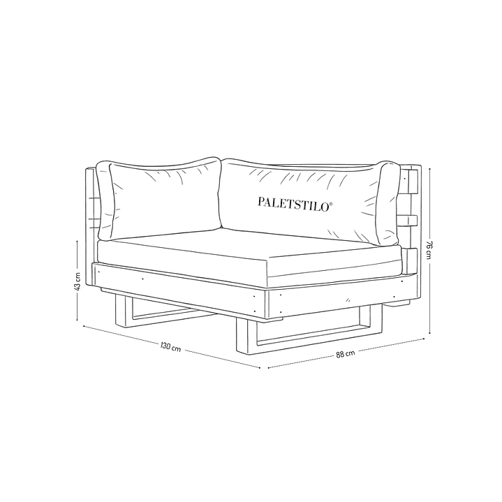 Sofá Esq Izq Zen Terraza 3