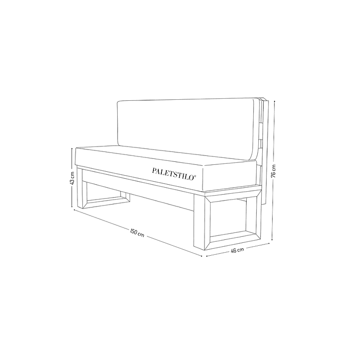 Banqueta Zen Respaldo Terraza 3