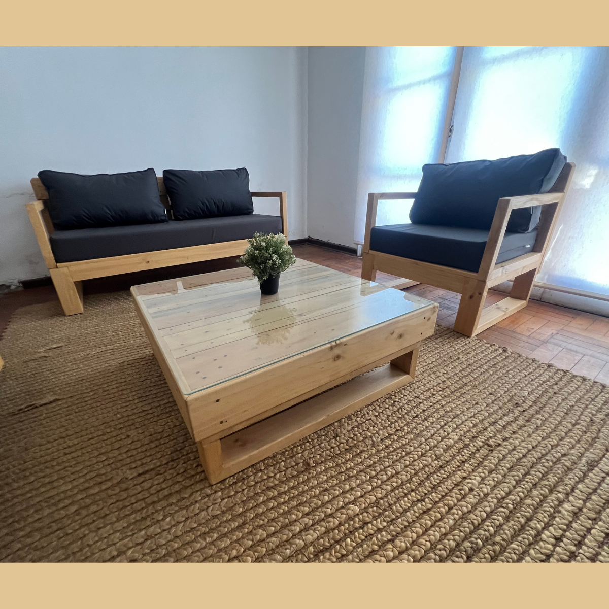 Set Sofas Loft 3 + 1 Cuerpo