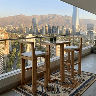 Juego Comedor Taburete Bar Terraza