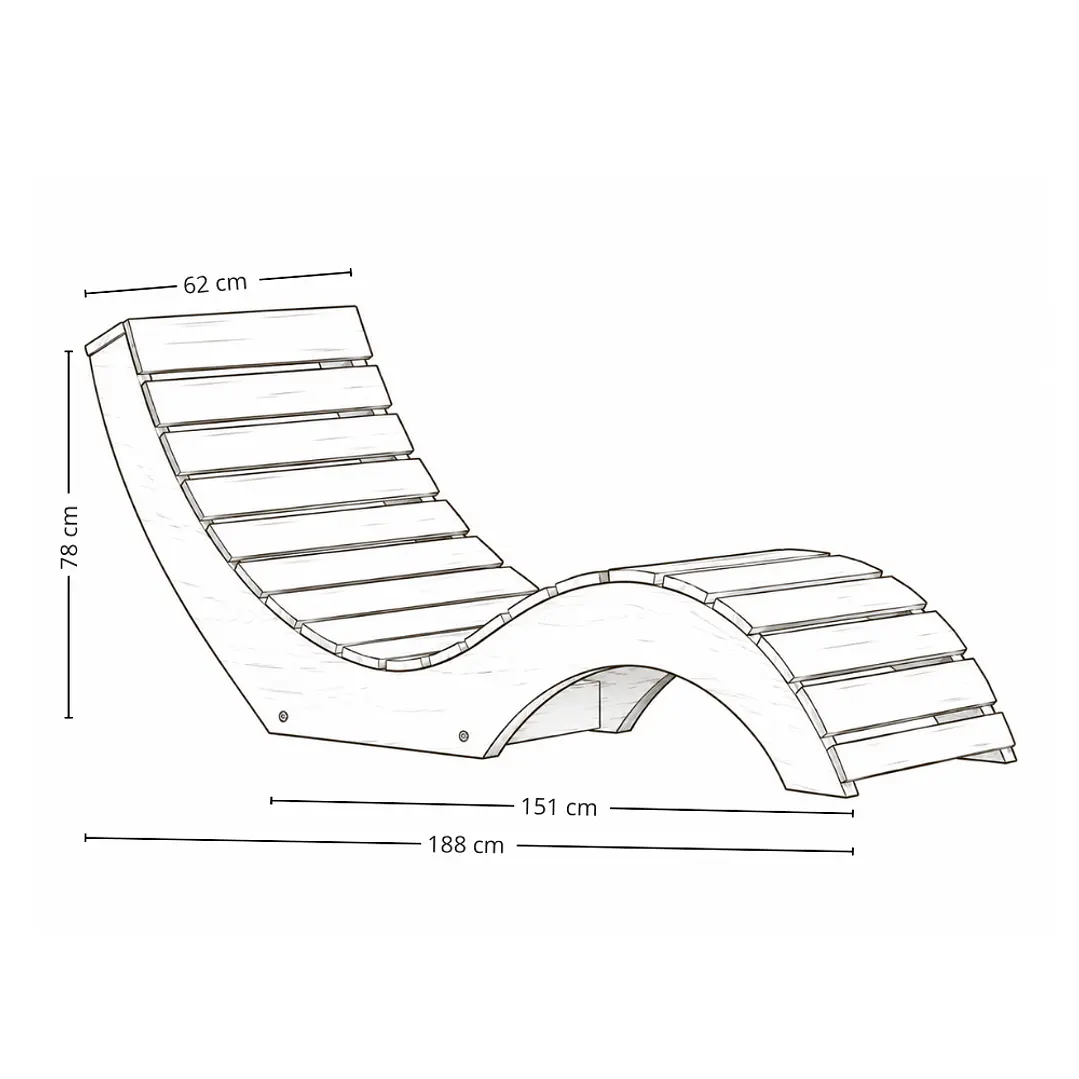 Reposera de Madera para Terraza 3
