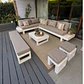 Set Seccional Terraza XL Zen con Banqueta y Taburetes - Miniatura 1