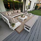 Set Seccional Terraza XL Zen con Banqueta y Taburetes - Miniatura 2