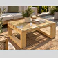 Mesa de Centro Blok 80x57 de Madera para Terraza y Living | Paletstilo® - Miniatura 1