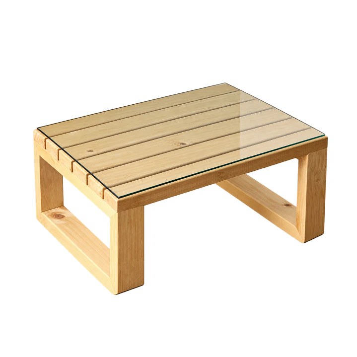 Mesa de Centro Blok 80x57 de Madera para Terraza y Living | Paletstilo® 4