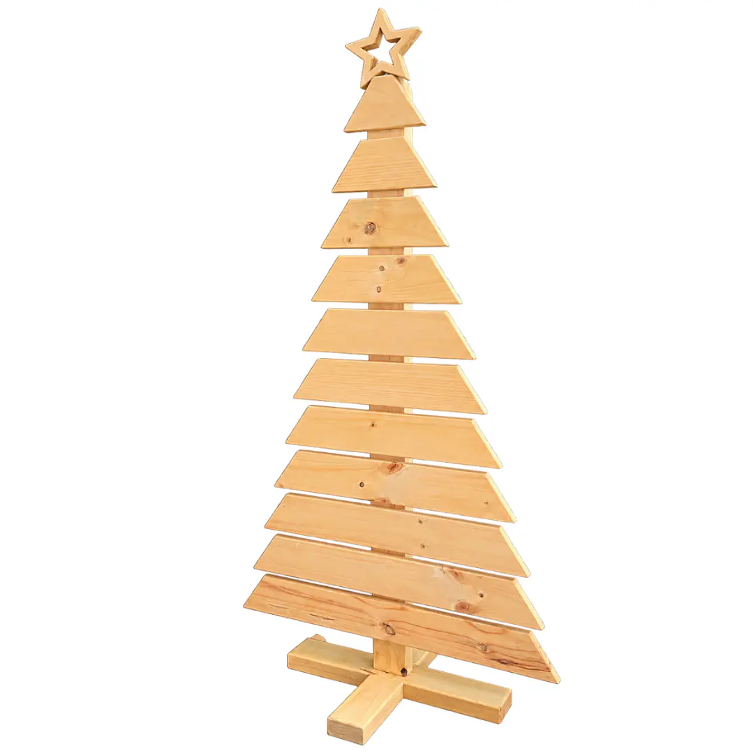 Árbol de Navidad de Madera 176 cm | Paletstilo® 2