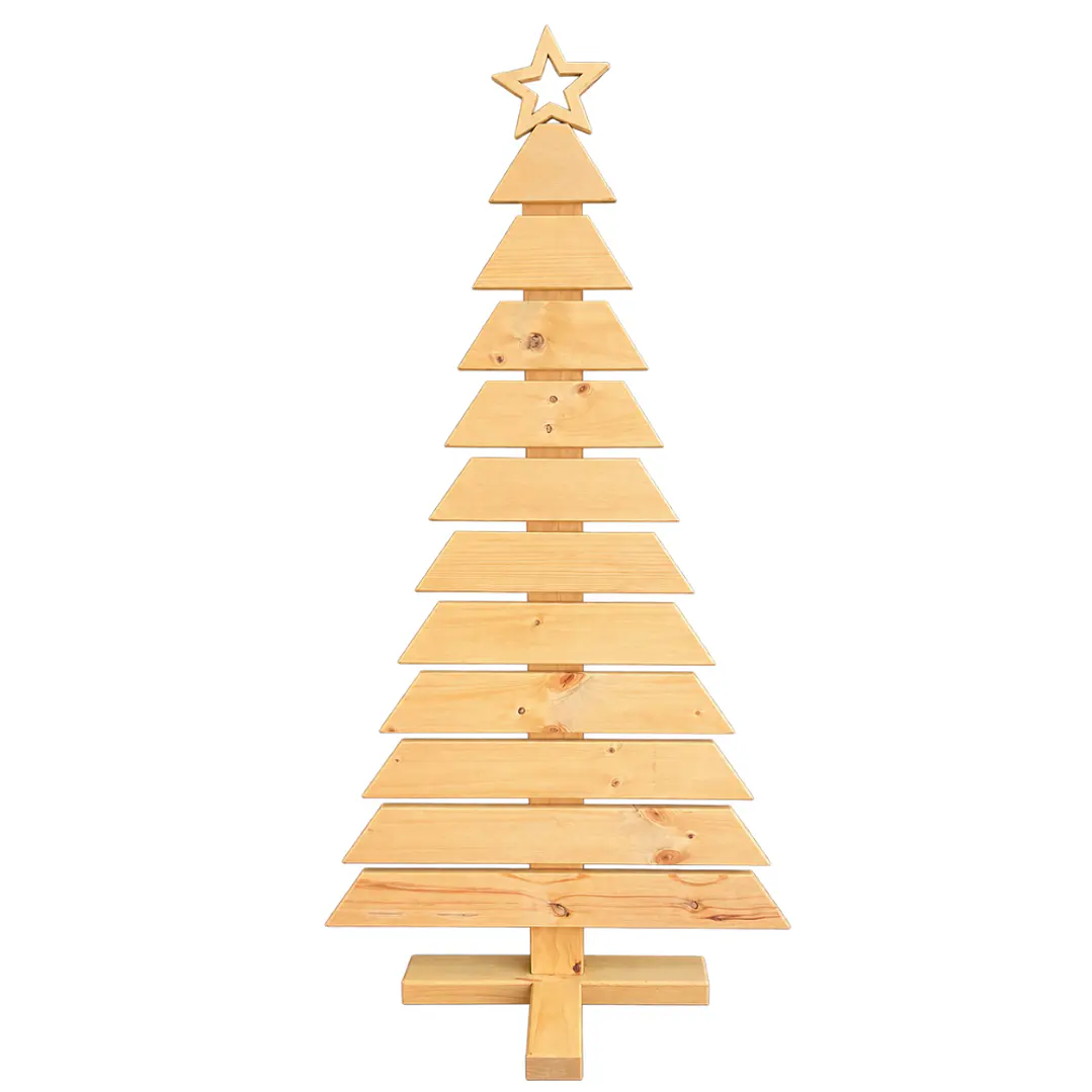 Árbol de Navidad de Madera 176 cm | Paletstilo® 3