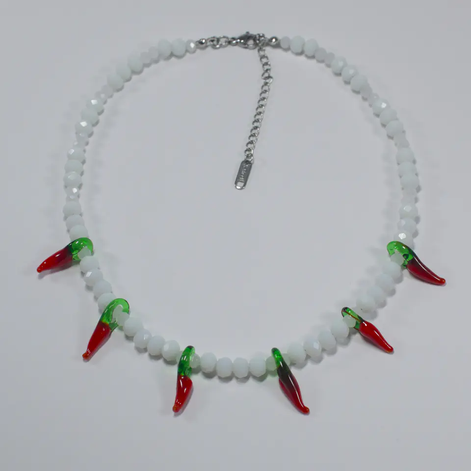 Collar Blanco Ají  2