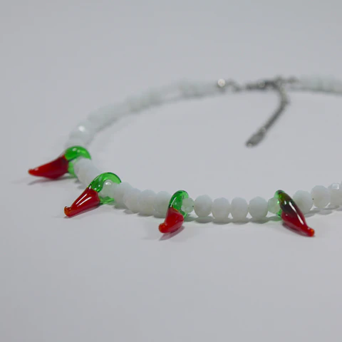 Collar Blanco Ají 