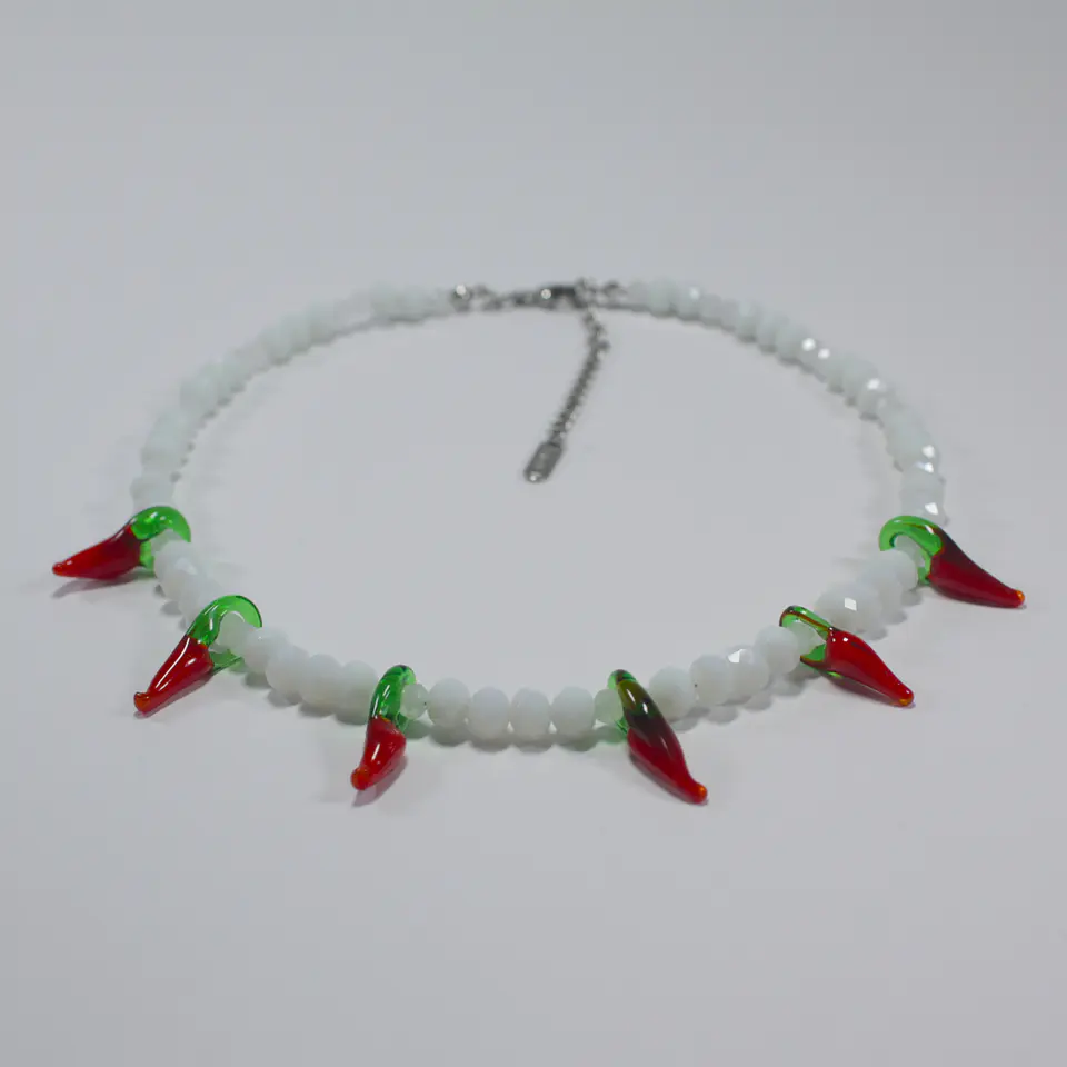 Collar Blanco Ají  3