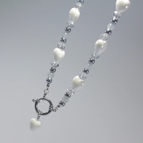 Collar Cuore Blanco