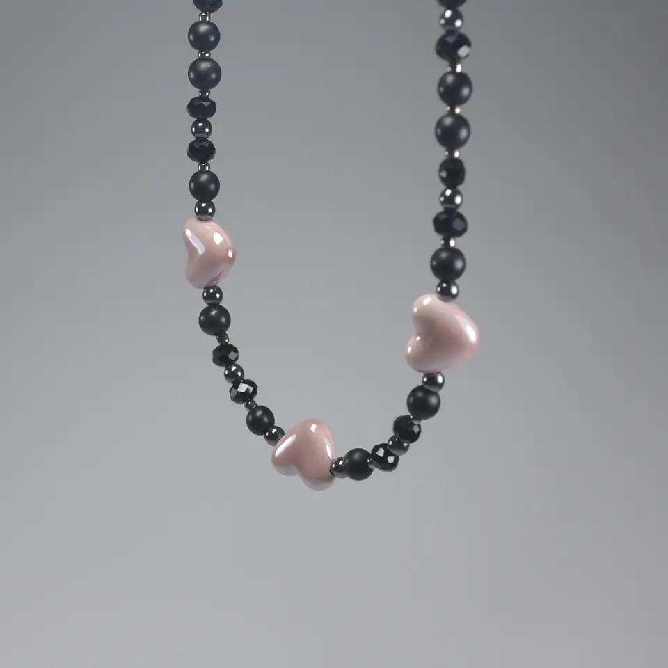 Collar Cuore Rosa N 1