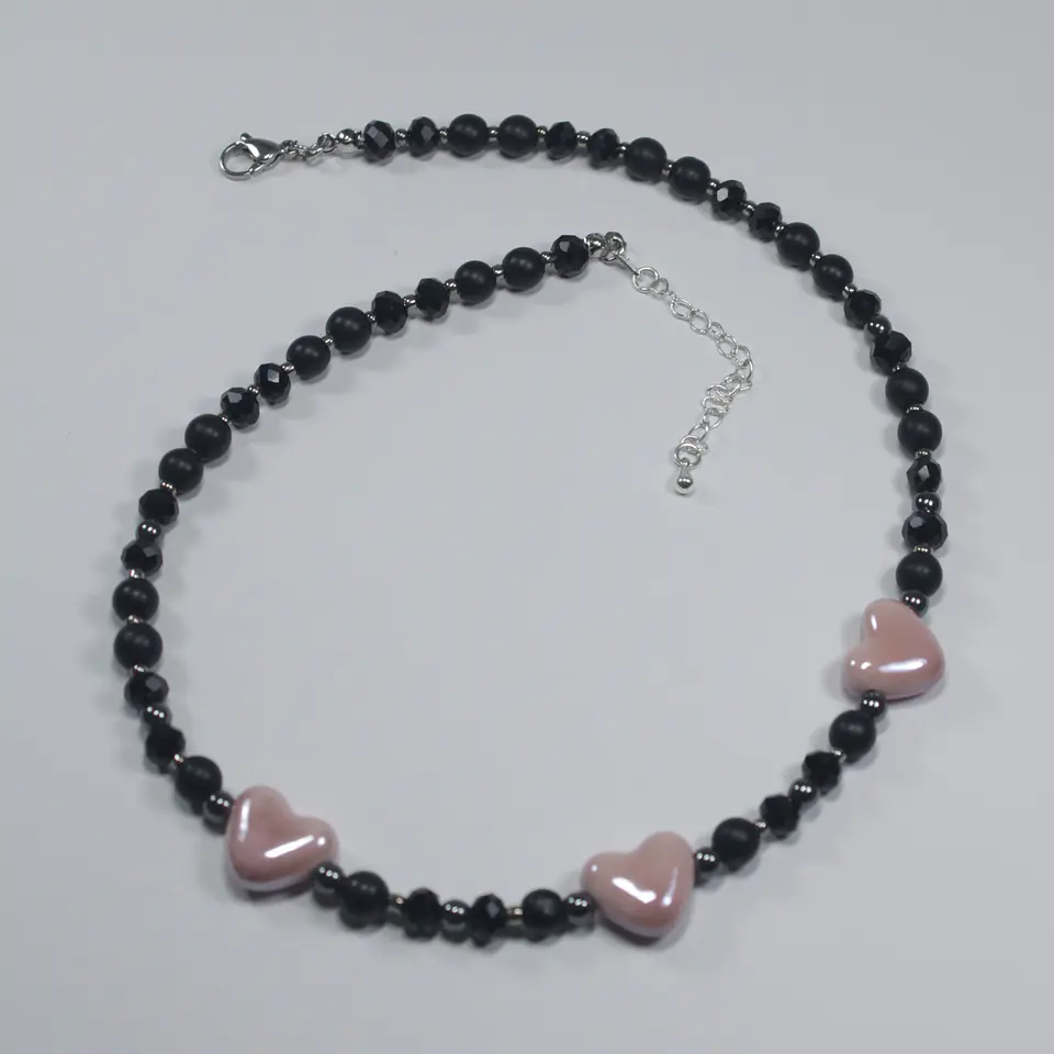 Collar Cuore Rosa N 4