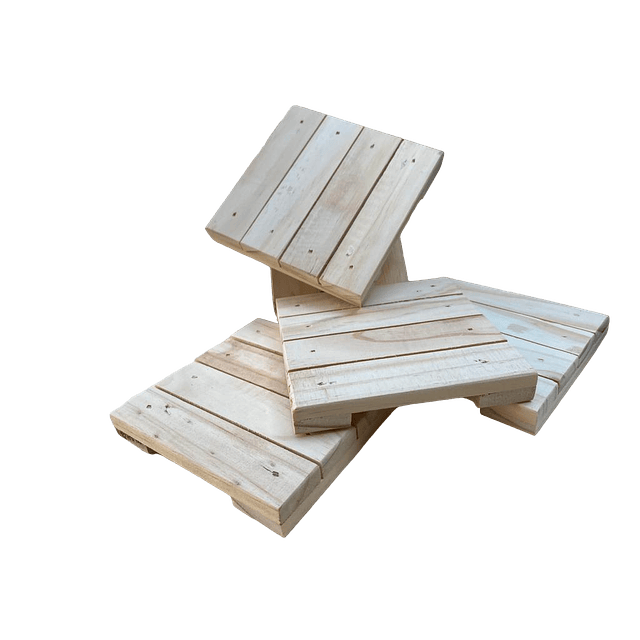 Posavasos Madera Micro Pallet 3 Unidades 